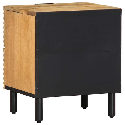 Nattbord Sengbord Tre heltre mangotre Brun 40x33x46 cm