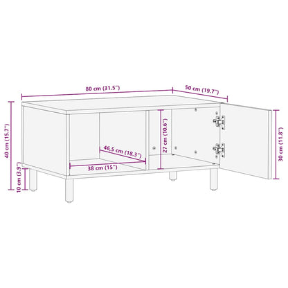 Salongbord Sofabord Brun Tre heltre furu 80x50x40 cm