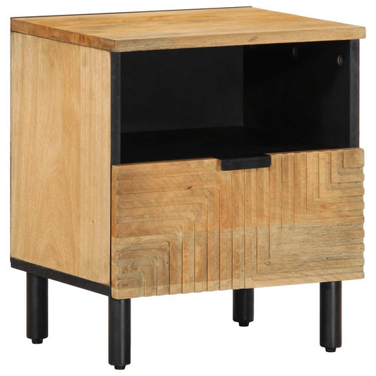 Nattbord Sengbord Tre heltre mangotre Brun 40x33x46 cm