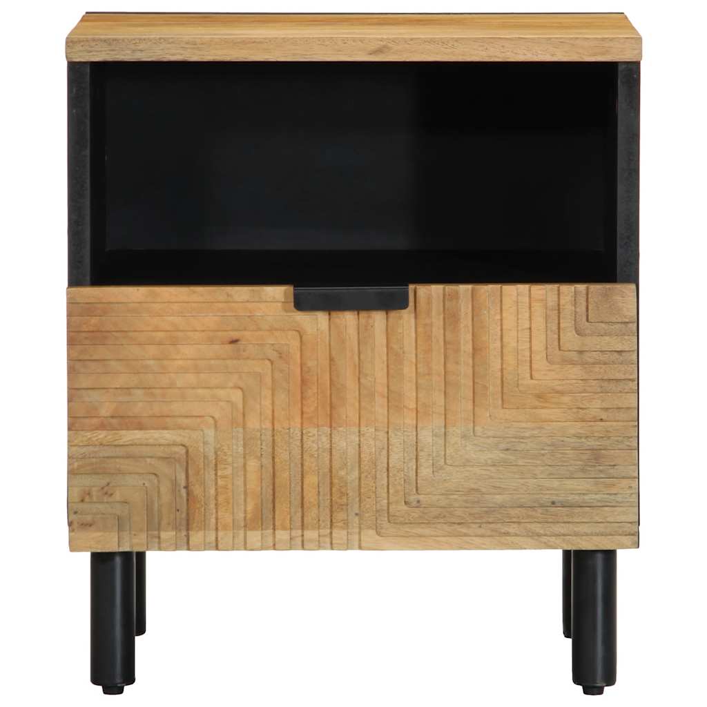 Nattbord Sengbord Tre heltre mangotre Brun 40x33x46 cm