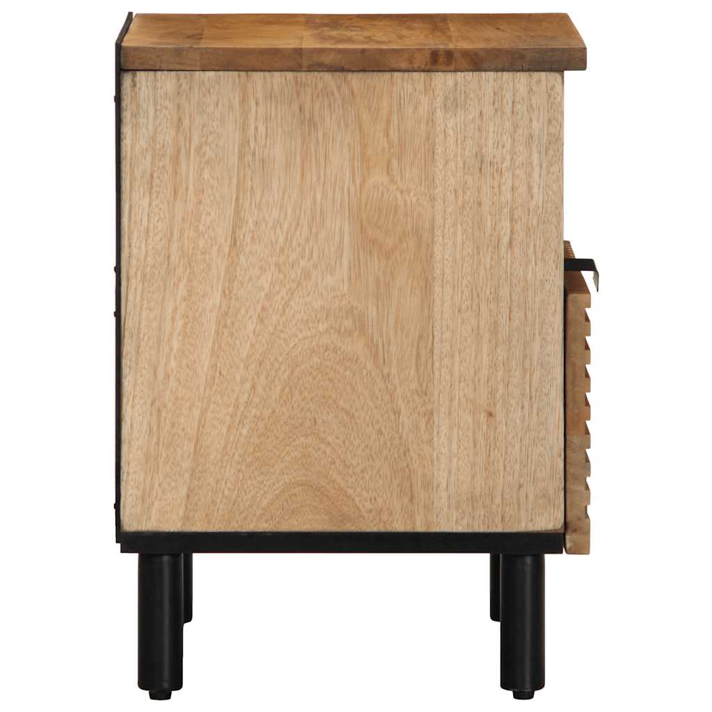 Nattbord Sengbord Tre heltre mangotre Brun 40x33x46 cm