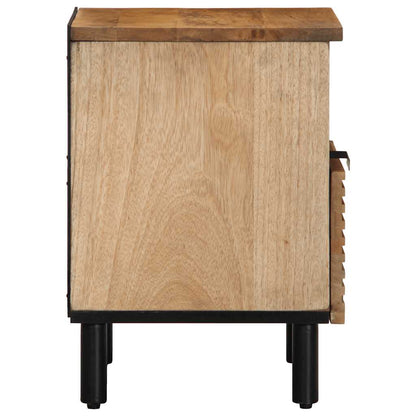 Nattbord Sengbord Tre heltre mangotre Brun 40x33x46 cm