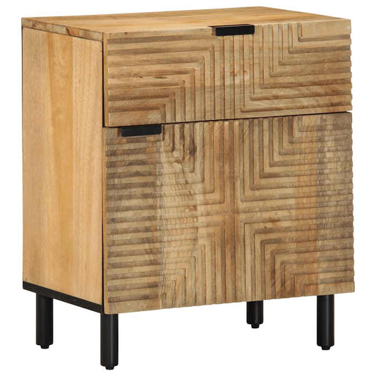 Nattbord Sengbord Tre heltre mangotre Brun 50x33x60 cm