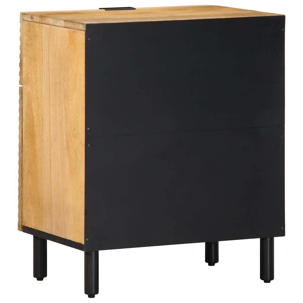 Nattbord Sengbord Tre heltre mangotre Brun 50x33x60 cm