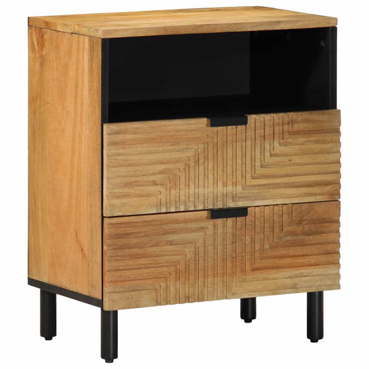 Nattbord Sengbord Tre heltre mangotre Brun 50x33x60 cm