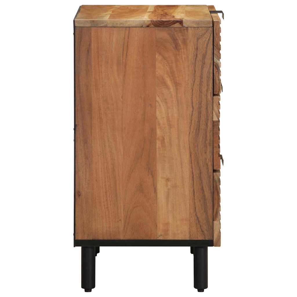 Nattbordskap med skuff Brun 50 x 33 x 62 cm Massivt akasietre