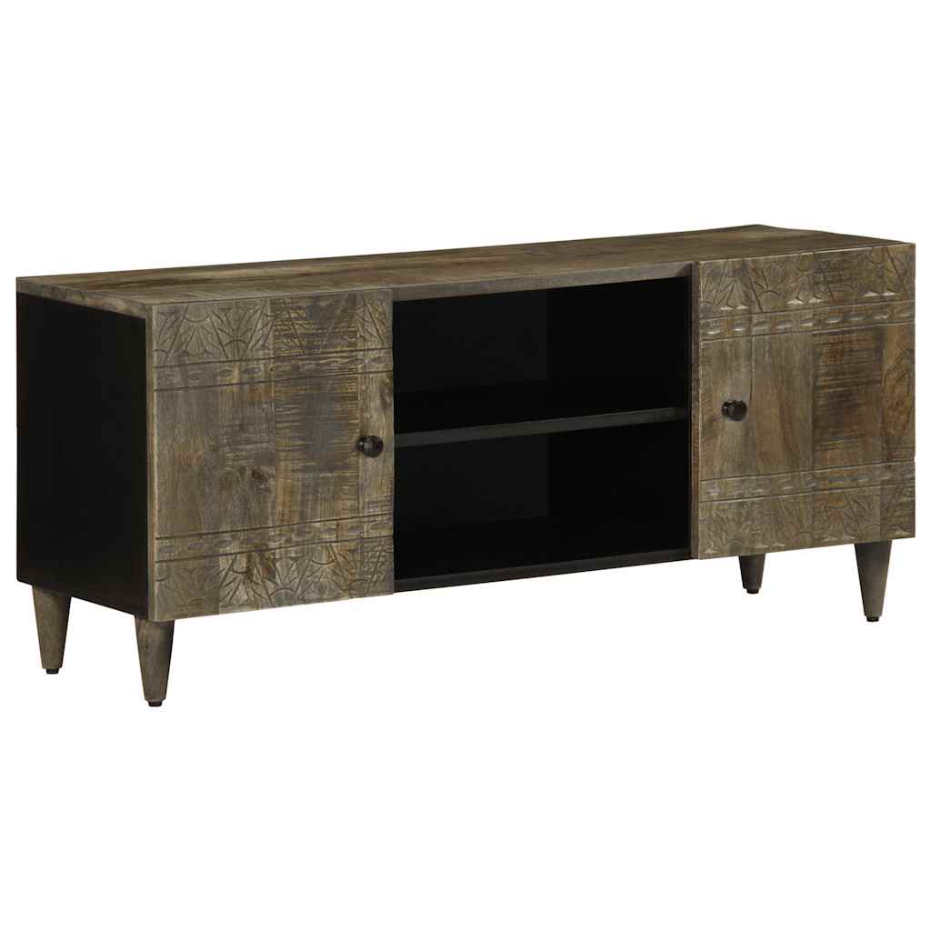 TV-Møbel Grå Tv-benk lysegrå 105x33,5x46 cm heltre mango