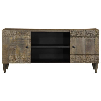 TV-Møbel Grå Tv-benk lysegrå 105x33,5x46 cm heltre mango