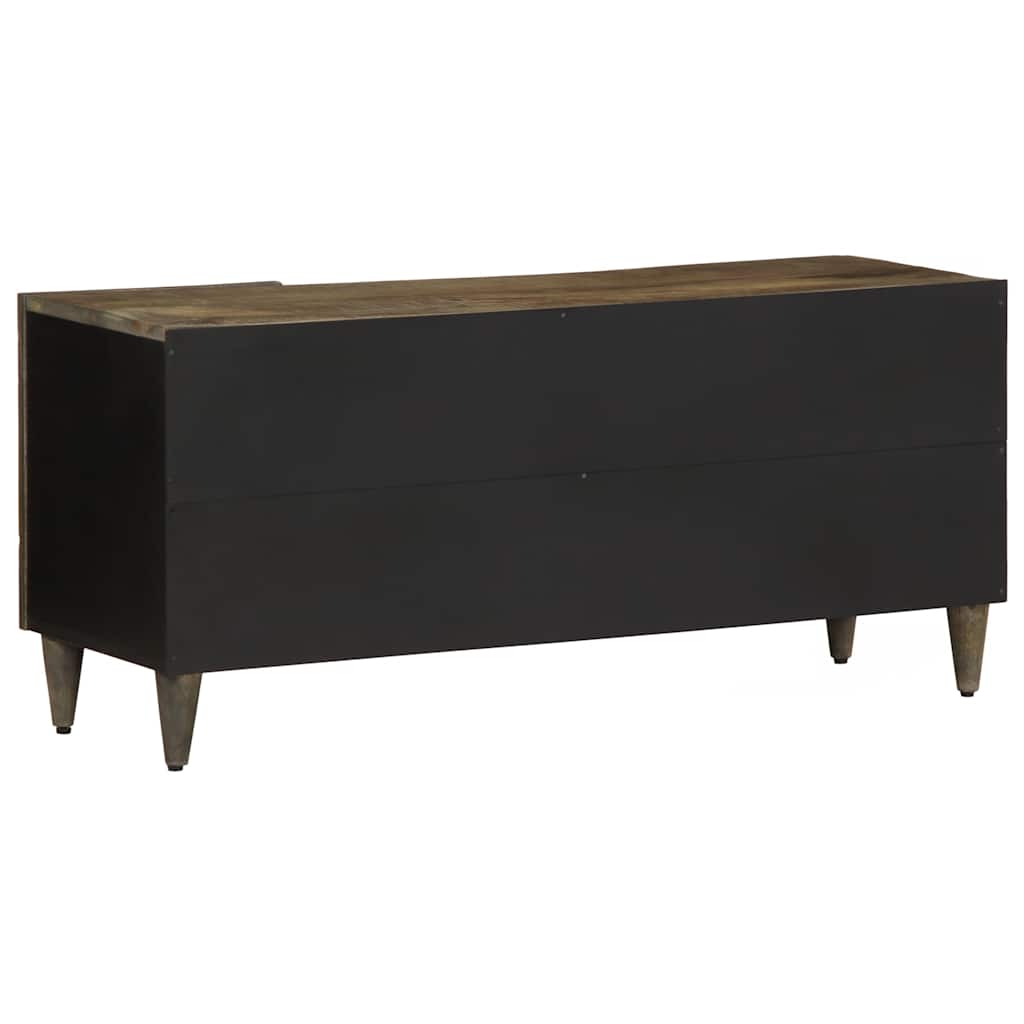 TV-Møbel Grå Tv-benk lysegrå 105x33,5x46 cm heltre mango