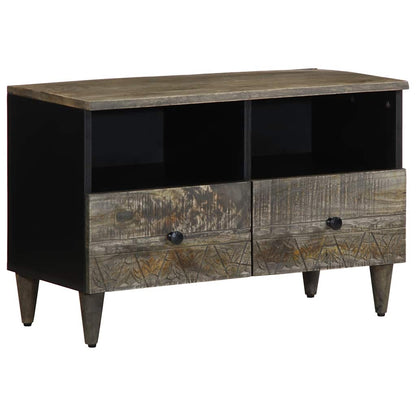 TV-Møbel Grå Tv-benk lysegrå 70x33,5x46 cm heltre mango