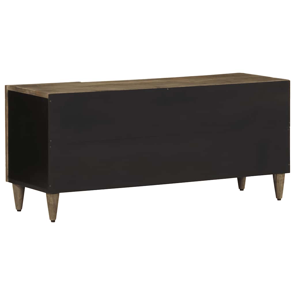 TV-Møbel Grå Tv-benk lysegrå 105x33,5x46 cm heltre mango