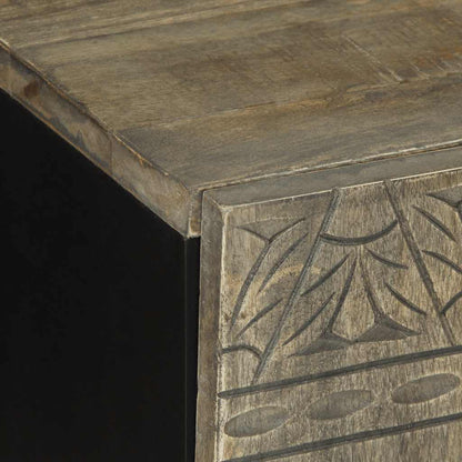 TV-Møbel Grå Tv-benk lysegrå 105x33,5x46 cm heltre mango