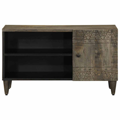 TV-Møbel Grå Tv-benk lysegrå 80x31,5x46 cm heltre mango
