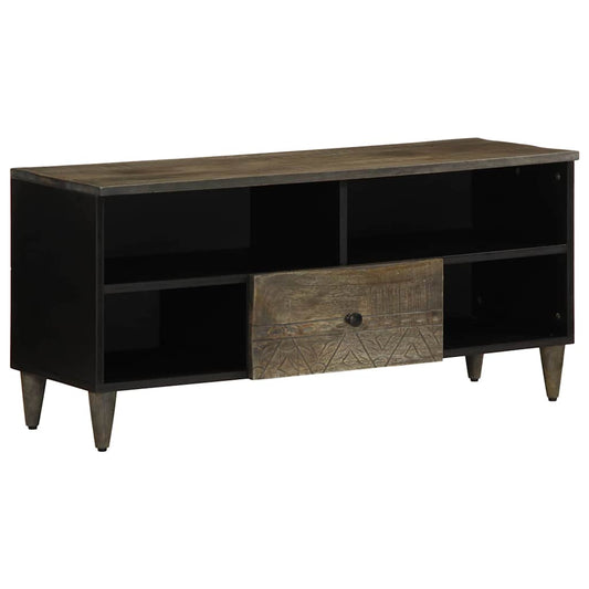 TV-Møbel Svart TV-benk 100x33x46 cm heltre mango