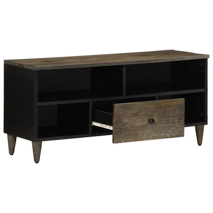 TV-Møbel Svart TV-benk 100x33x46 cm heltre mango