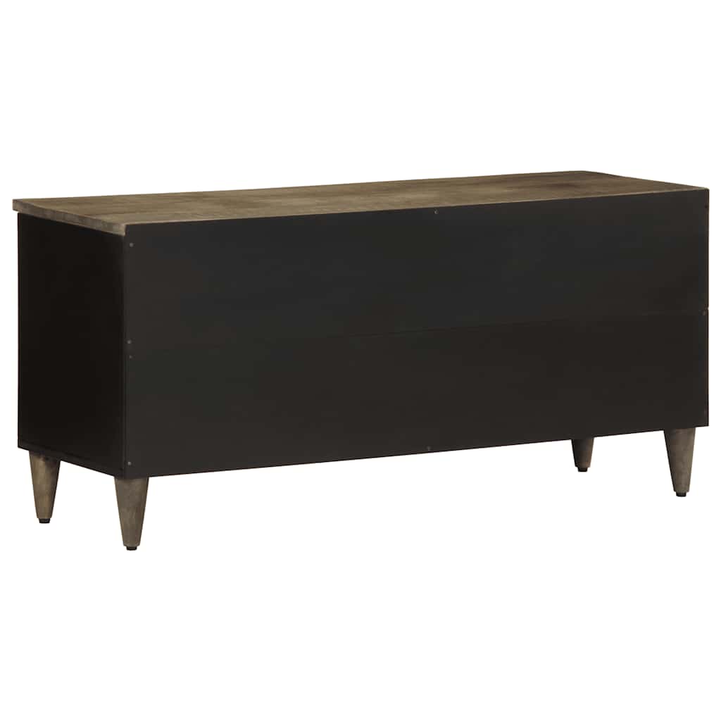 TV-Møbel Svart TV-benk 100x33x46 cm heltre mango