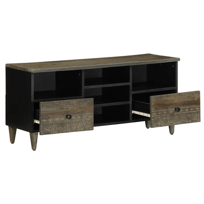 TV-Møbel Svart TV-benk 100x33x46 cm heltre mango