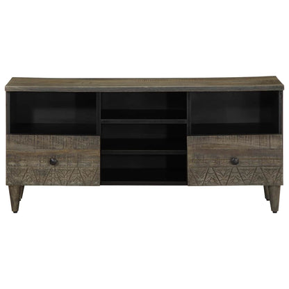 TV-Møbel Svart TV-benk 100x33x46 cm heltre mango