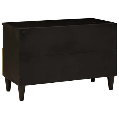 TV-Møbel Tre TV-Skap med skuff Svart og Gull 70 x 33 x 46 cm heltre mango