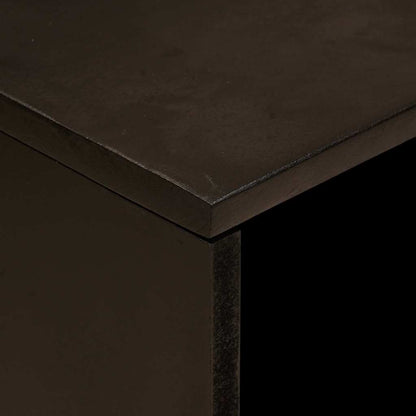 Nattbord Sengbord Svart med skuff Gull 50 x 33 x 60 cm heltre mango