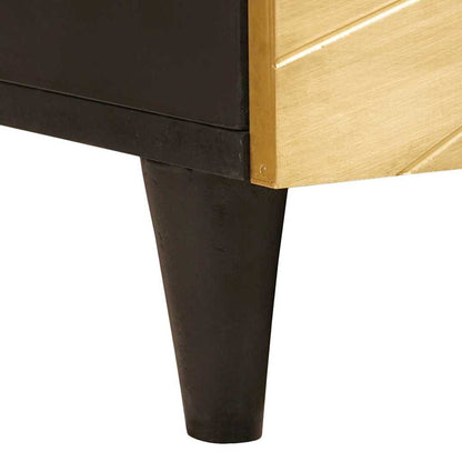 Salongbord Sofabord Svart og Gull 100 x 54 x 40 cm heltre mango