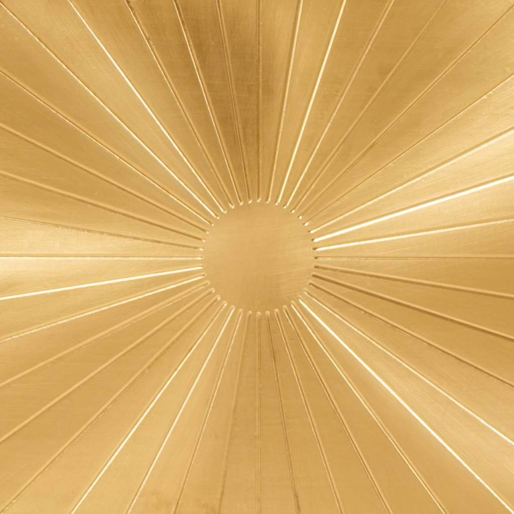 Skjenk Svart og Gull 60 x 33 x 75 cm Massiv mango tre