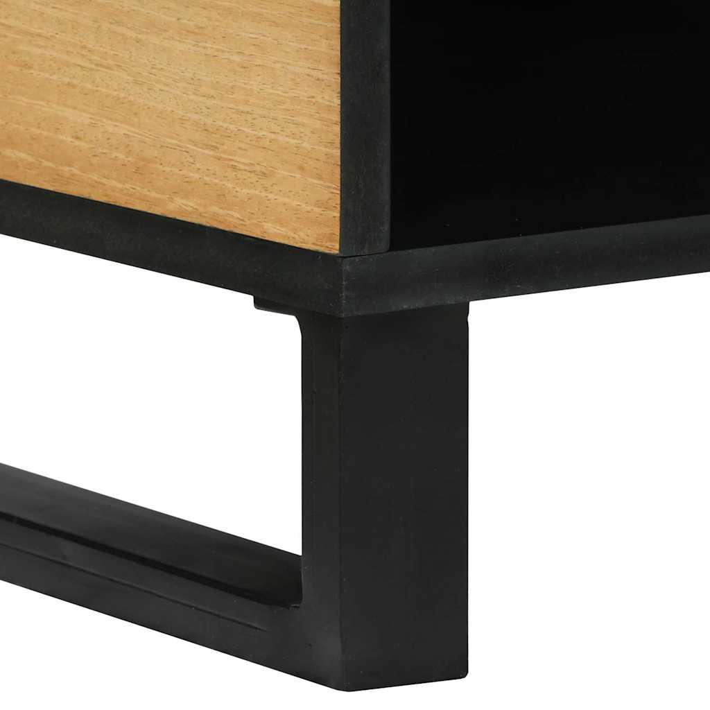Kaffebord Brun og svart 80 x 50 x 40 cm Massivt akasietre