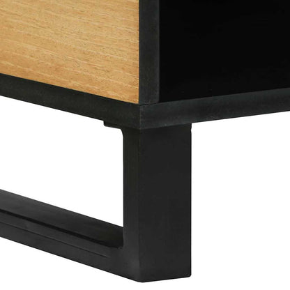 Kaffebord Brun og svart 80 x 50 x 40 cm Massivt akasietre