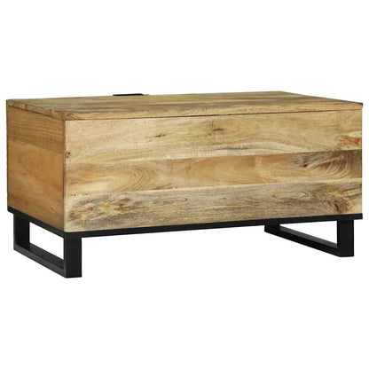 Kaffebord Brun og svart 80 x 50 x 40 cm Massivt akasietre