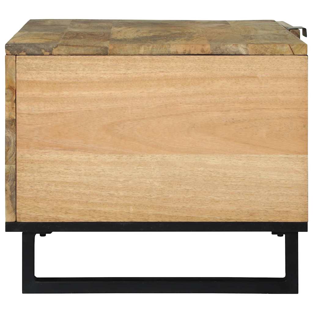 Kaffebord Brun og svart 80 x 50 x 40 cm Massivt akasietre