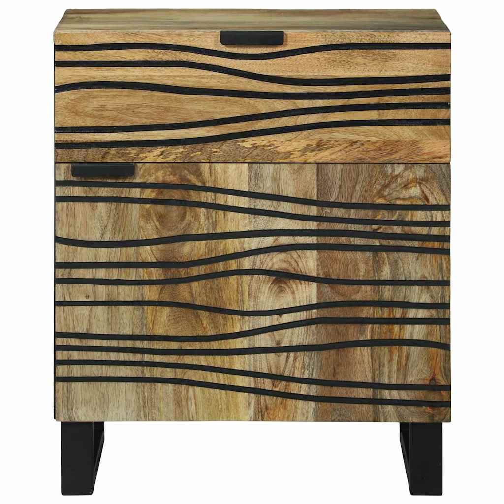 Nattbordskap med skuff Brun 50 x 33 x 60 cm Massivt akasietre
