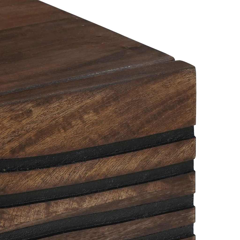 Kaffebord Brun og svart 80 x 50 x 40 cm Massivt akasietre