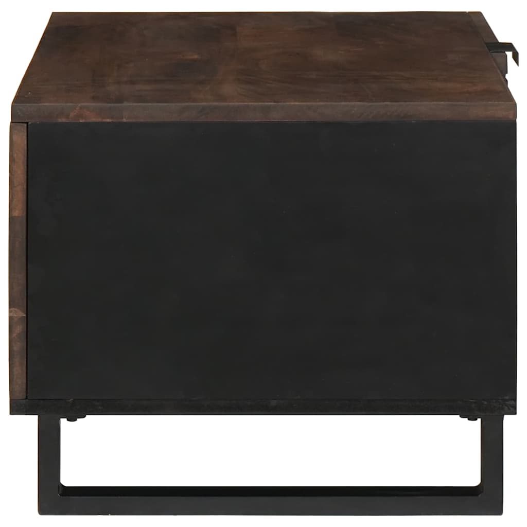 Kaffebord Brun og svart 80 x 50 x 40 cm Massivt akasietre