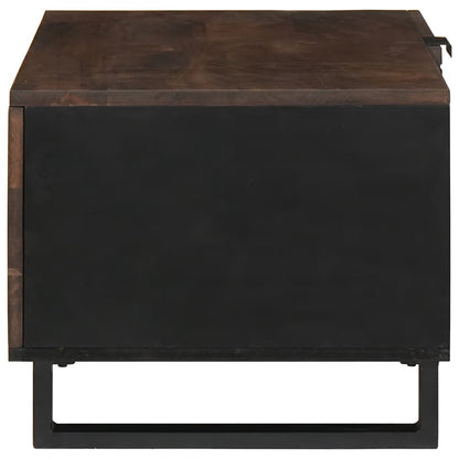 Kaffebord Brun og svart 80 x 50 x 40 cm Massivt akasietre