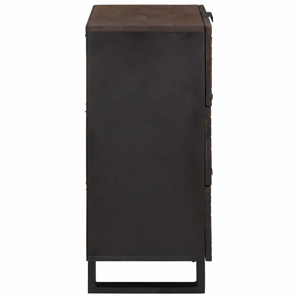 Sidebord med skuff Brun 40 x 33 x 75 cm heltre mango