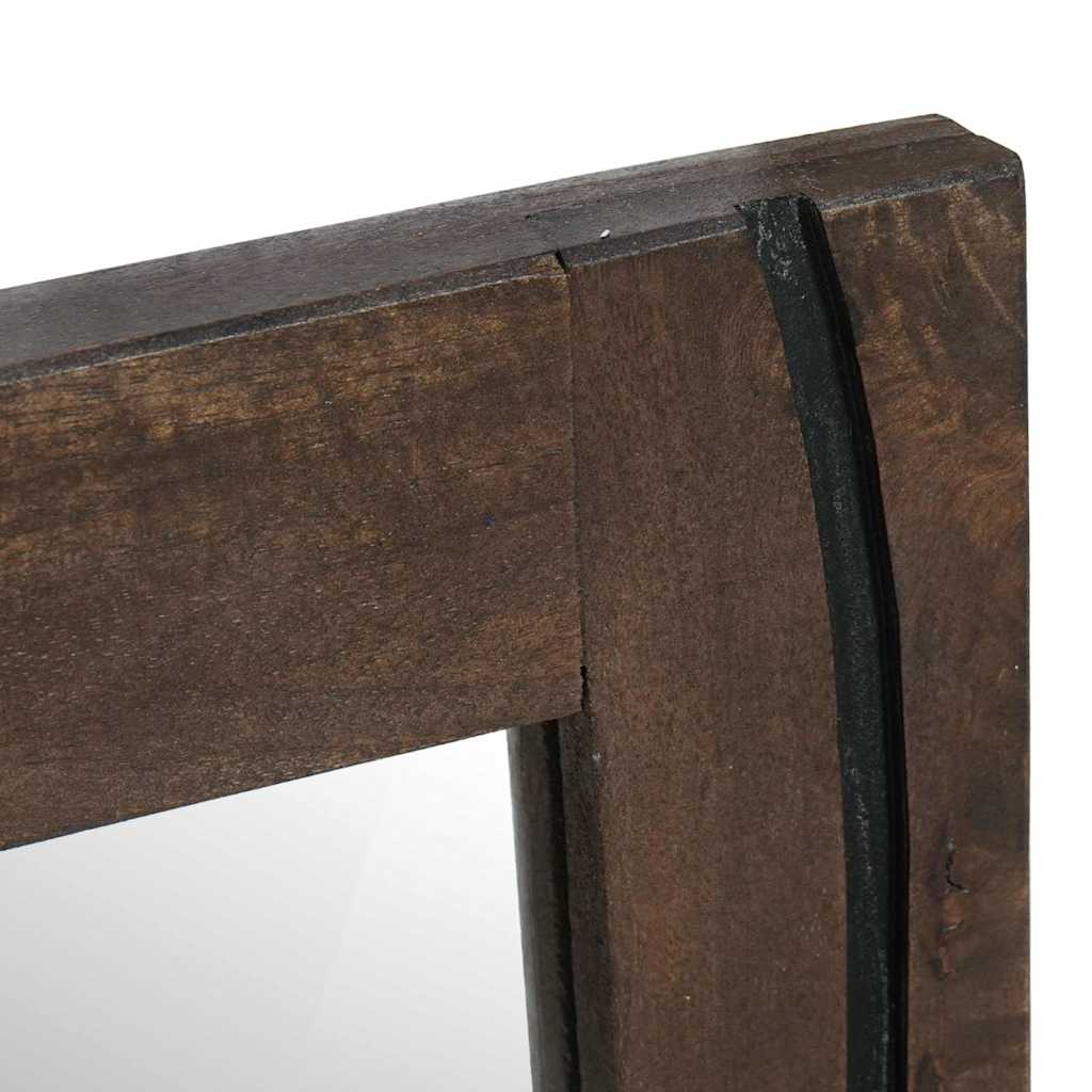 Baderomsspeil Brun 70 x 50 x 2,5 cm Glass og solid mango tre
