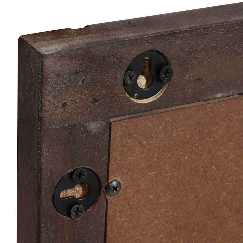 Baderomsspeil Brun 70 x 50 x 2,5 cm Glass og solid mango tre