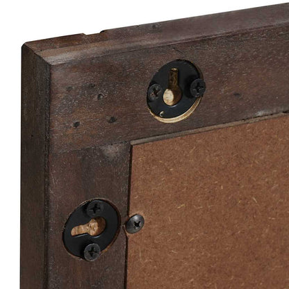 Baderomsspeil Brun 70 x 50 x 2,5 cm Glass og solid mango tre