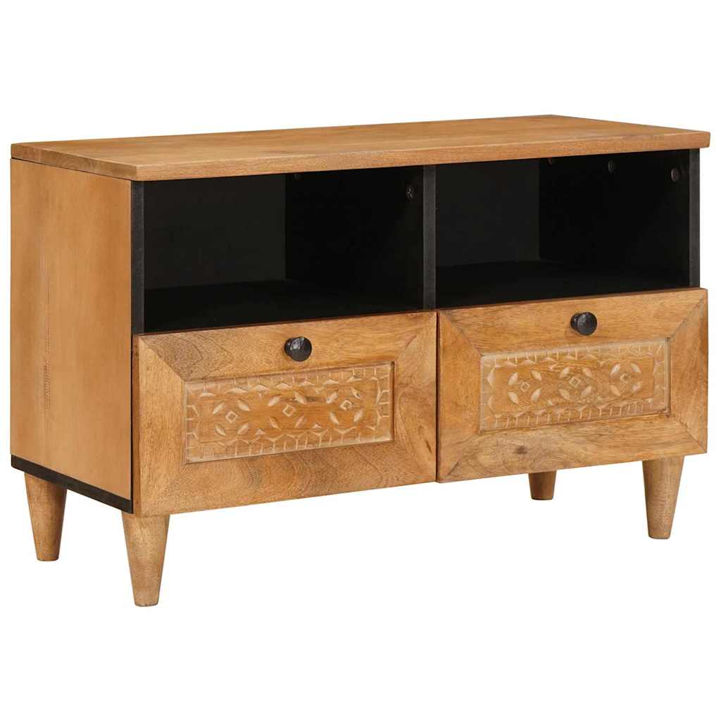 TV-Møbel Tre TV-Skap med skuff Lysebrun 70 x 33 x 46 cm heltre mango
