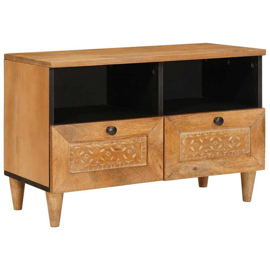 TV-Møbel Tre TV-Skap med skuff Lysebrun 70 x 33 x 46 cm heltre mango