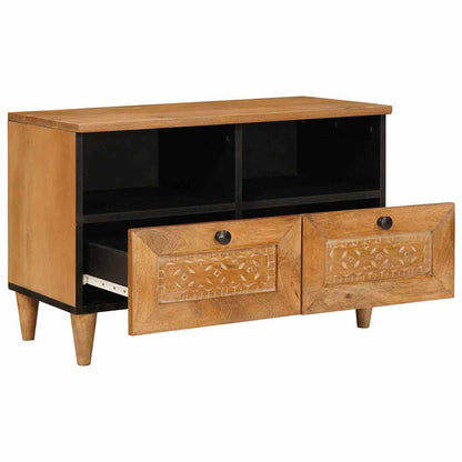 TV-Møbel Tre TV-Skap med skuff Lysebrun 70 x 33 x 46 cm heltre mango