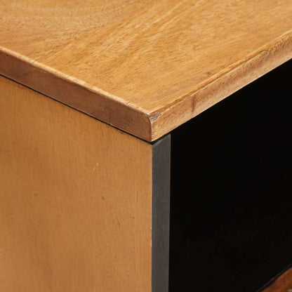 Nattbord Sengbord Brun Lysebrun med skuff 50 x 33 x 60 cm heltre mango