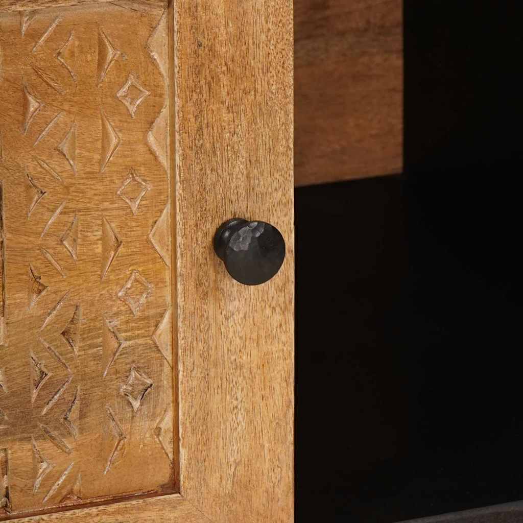 Salongbord Sofabord Brun Lysebrun med hylle 100 x 54 x 40 cm heltre mango