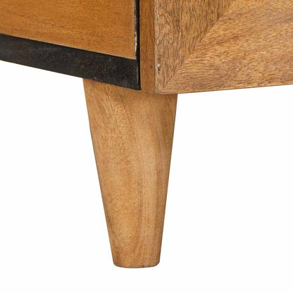 Salongbord Sofabord Tre med skuff Lysebrun 80 x 54 x 40 cm heltre mango