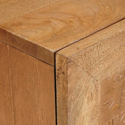 TV-Møbel Tre TV-Skap med skuff Lysebrun 105 x 33 x 46 cm heltre mango