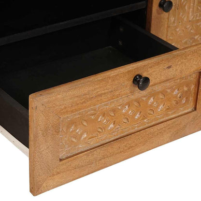 TV-Møbel Tre TV-Skap med skuff Lysebrun 105 x 33 x 46 cm heltre mango