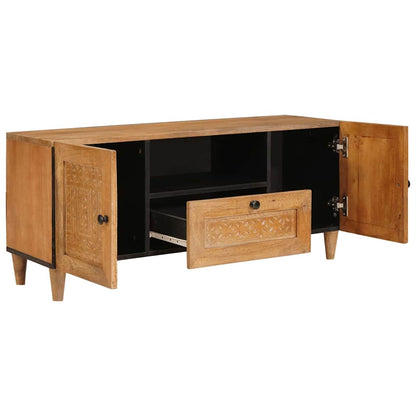 TV-Møbel Tre TV-Skap med skuff Lysebrun 105 x 33 x 46 cm heltre mango