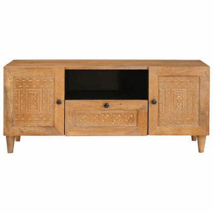 TV-Møbel Tre TV-Skap med skuff Lysebrun 105 x 33 x 46 cm heltre mango