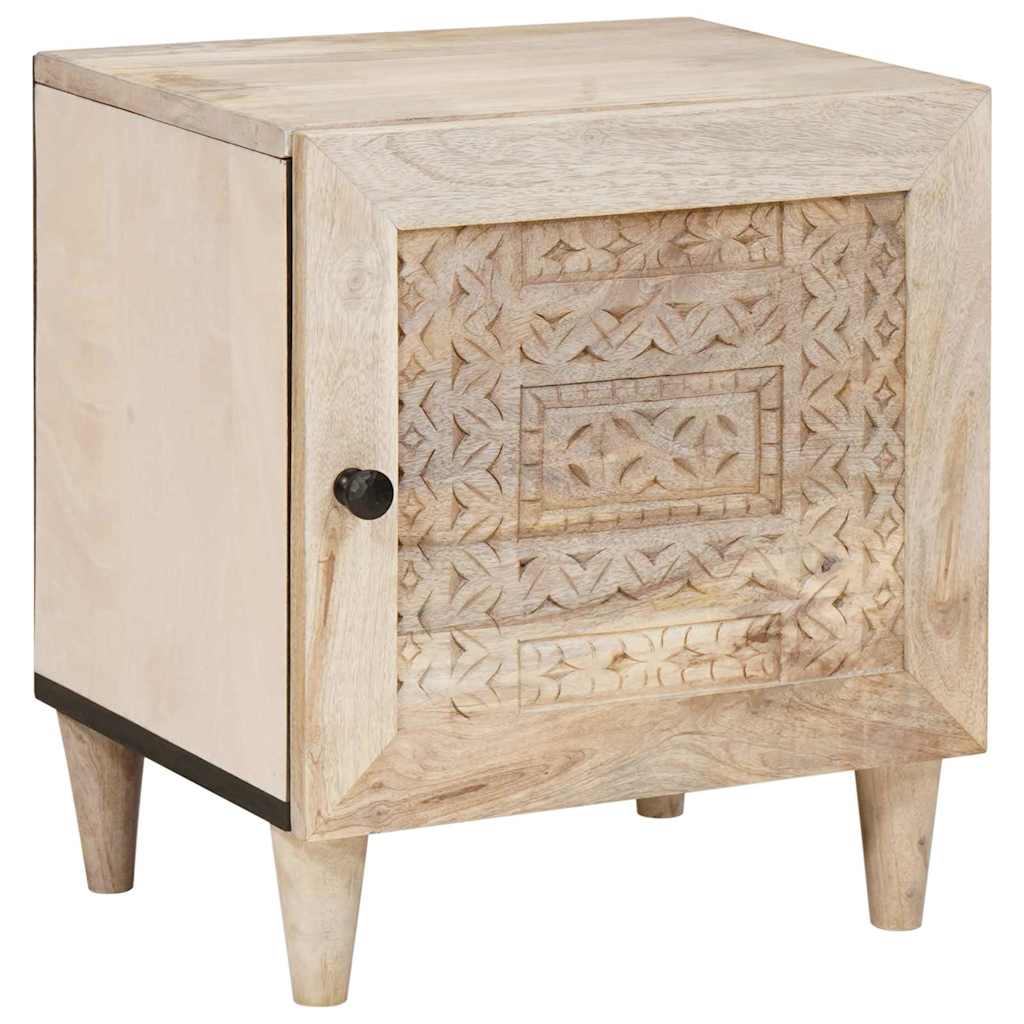 Nattbord Sengbord Tre Beige 40 x 33 x 46 cm heltre mango