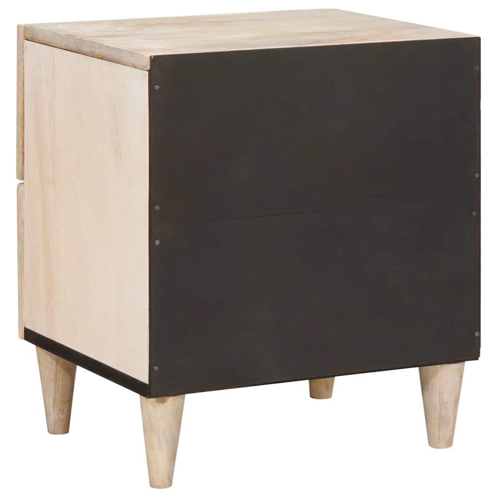 Nattbord Sengbord Tre med skuff Beige 40 x 33 x 46 cm heltre mango